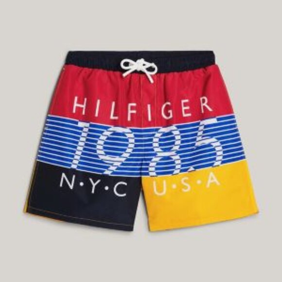 Tommy Hilfiger Men’s Team Graphic Shorts – Multicolor – Size M – NWT - Picture 4 of 4